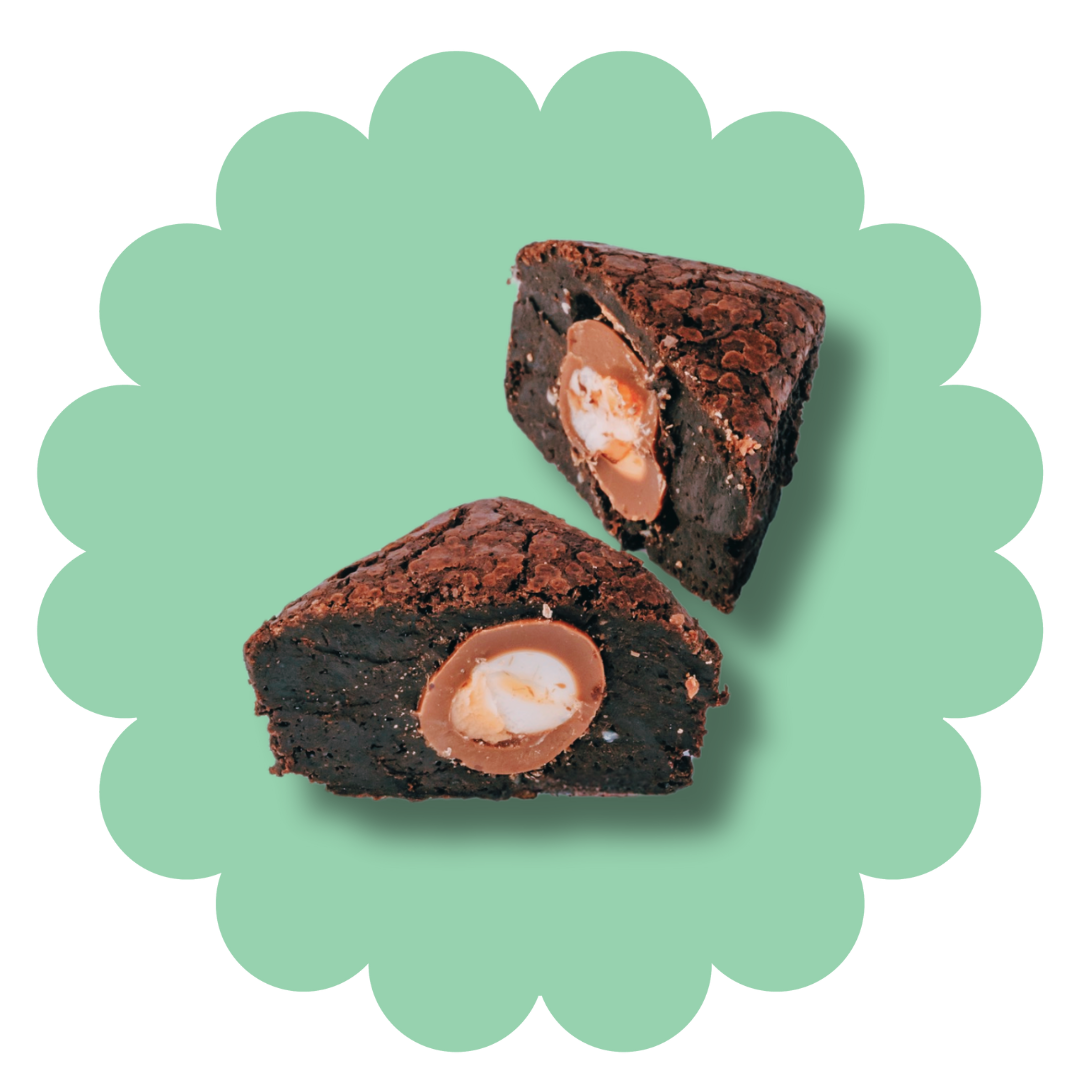 
                  
                    Creme Egg Easter brownies in a treat box
                  
                