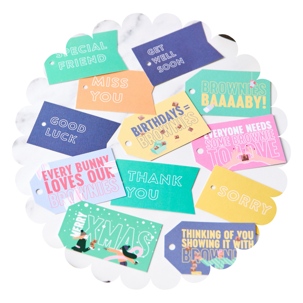 
                  
                    group of colourful gift tags for different occasions for handwritten notes. Miss you, get well soon, good luck, thank you, special friend, baby, sorry, birthday
                  
                