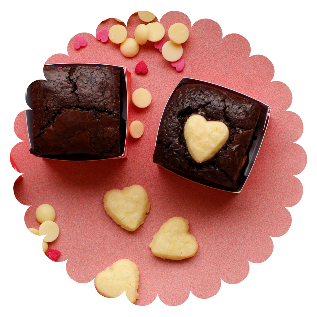 Valentine’s brownies gift box – handmade brownies UK delivery