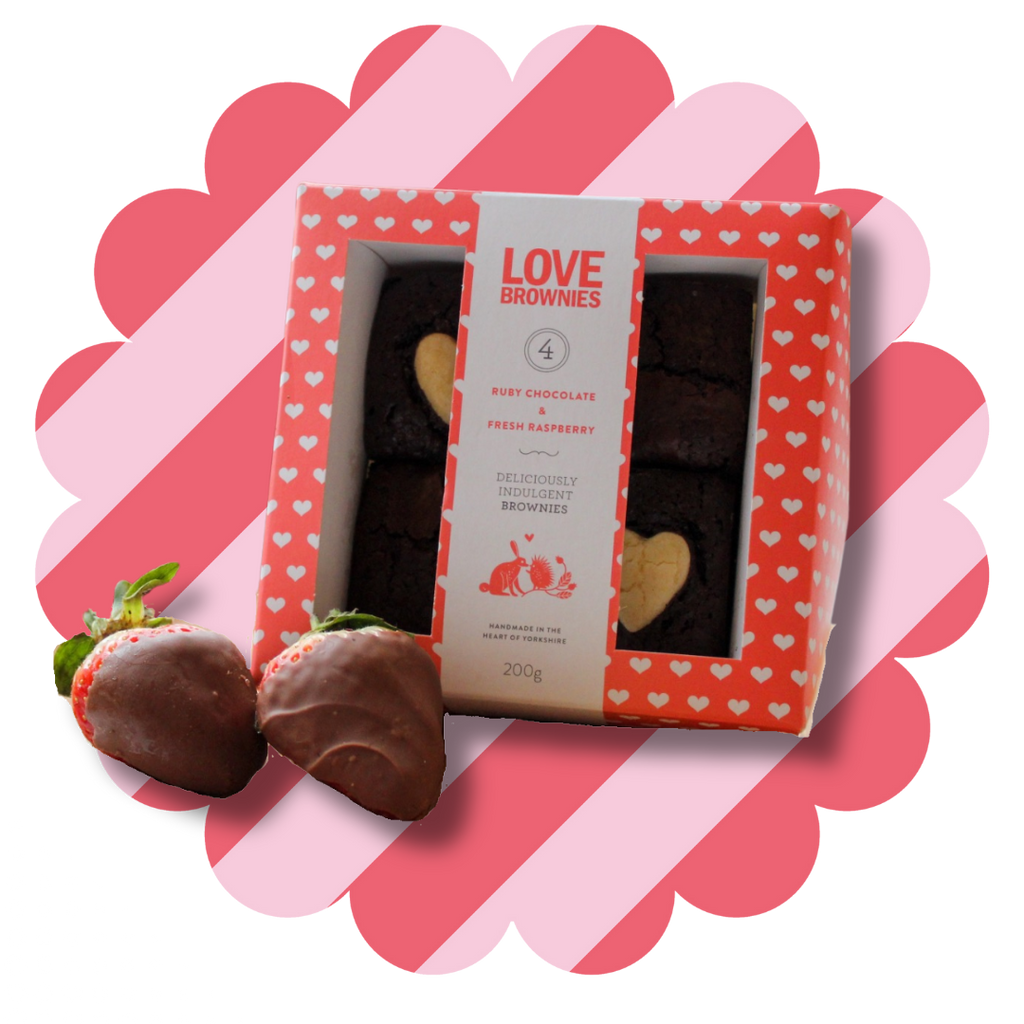Valentine’s brownies gift box – handmade brownies UK delivery